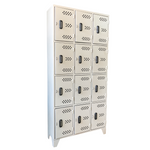 Locker Metálico de 12 Puertas con Ventilación y Base Elevada
