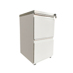 Archivador Vertical Metálico Blanco de 2 Cajones