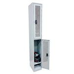 Locker Metálico de 2 Puertas con Ventilación Perforada