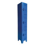Locker Metálico de 3 Puertas con Ventilación
