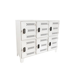 Locker Metálico Vertical de 6 Compartimentos con Puertas Ventiladas