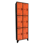 Locker Metálico de 6 Puertas con Ventilación