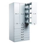 Archivador Metálico Multifuncional con 3 Puertas y 7 Gavetas