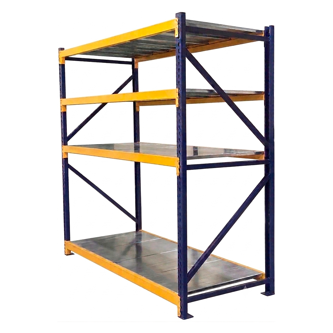 Estantería Metálica Industrial Azul/Amarillo - 3 Niveles de Carga
