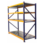 Estantería Metálica Industrial Azul/Amarillo - 3 Niveles de Carga