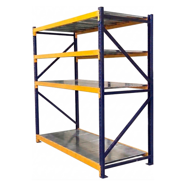 Estantería Metálica Industrial Azul/Amarillo - 3 Niveles de Carga