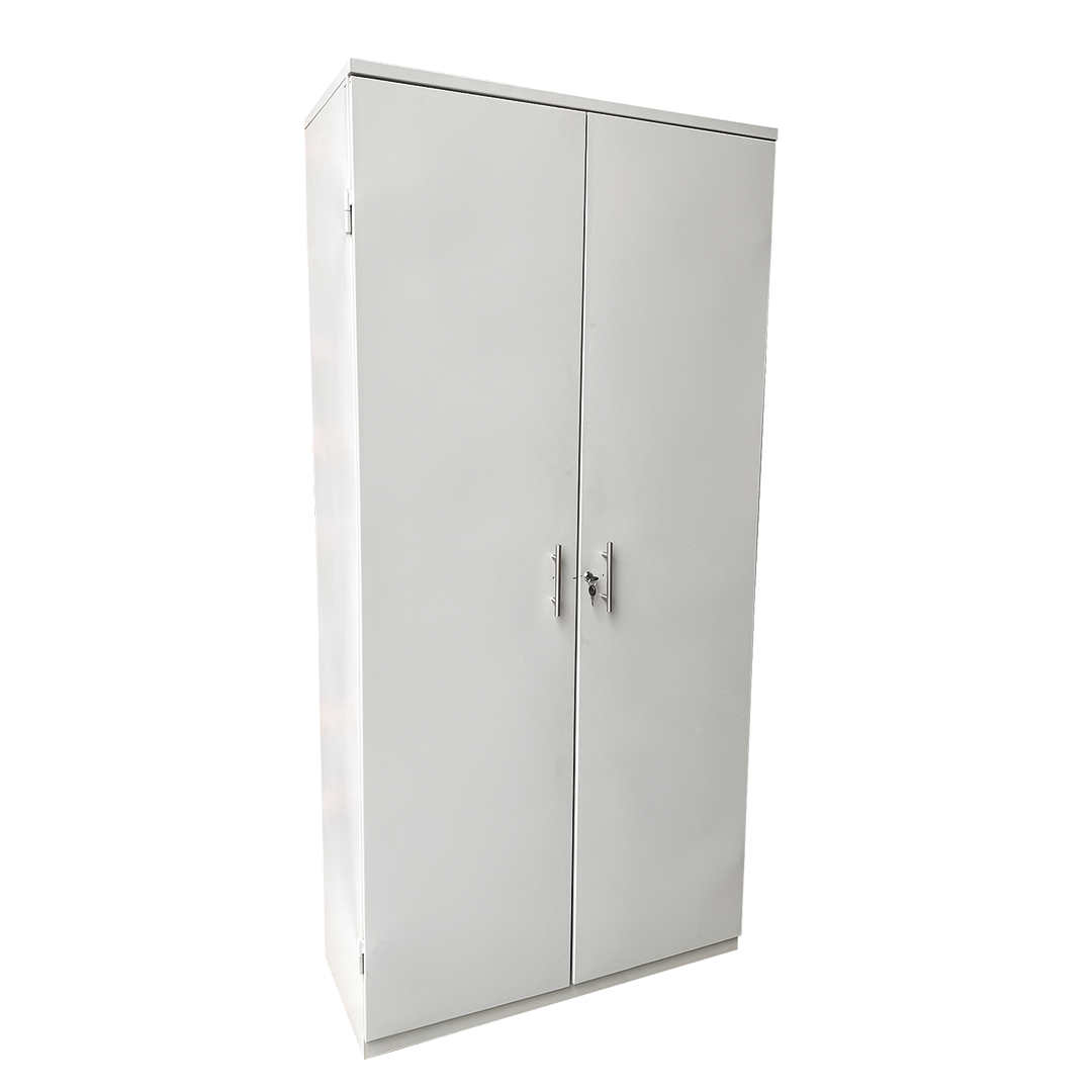 Armario Metálico de Archivo Alto 2 Puertas - Almacenamiento Vertical con Cerradura