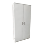 Armario Metálico de Archivo Alto 2 Puertas - Almacenamiento Vertical con Cerradura