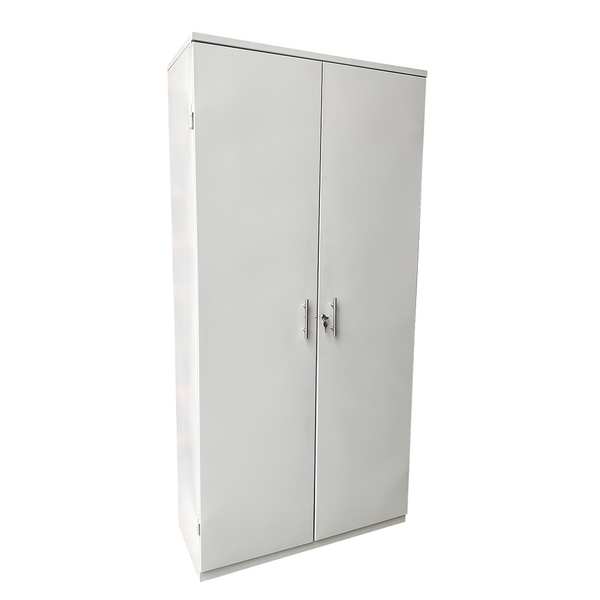 Armario Metálico de Archivo Alto 2 Puertas - Almacenamiento Vertical con Cerradura