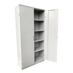 Armario Metálico de Archivo Alto 2 Puertas - Almacenamiento Vertical con Cerradura
